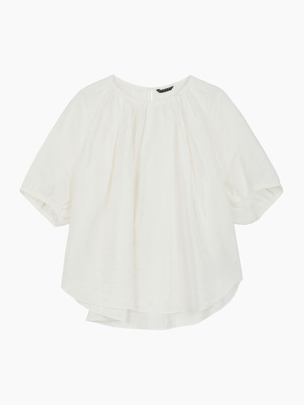 Blusa bianca con maniche a palloncino - sisley k bluse | Sisley K
