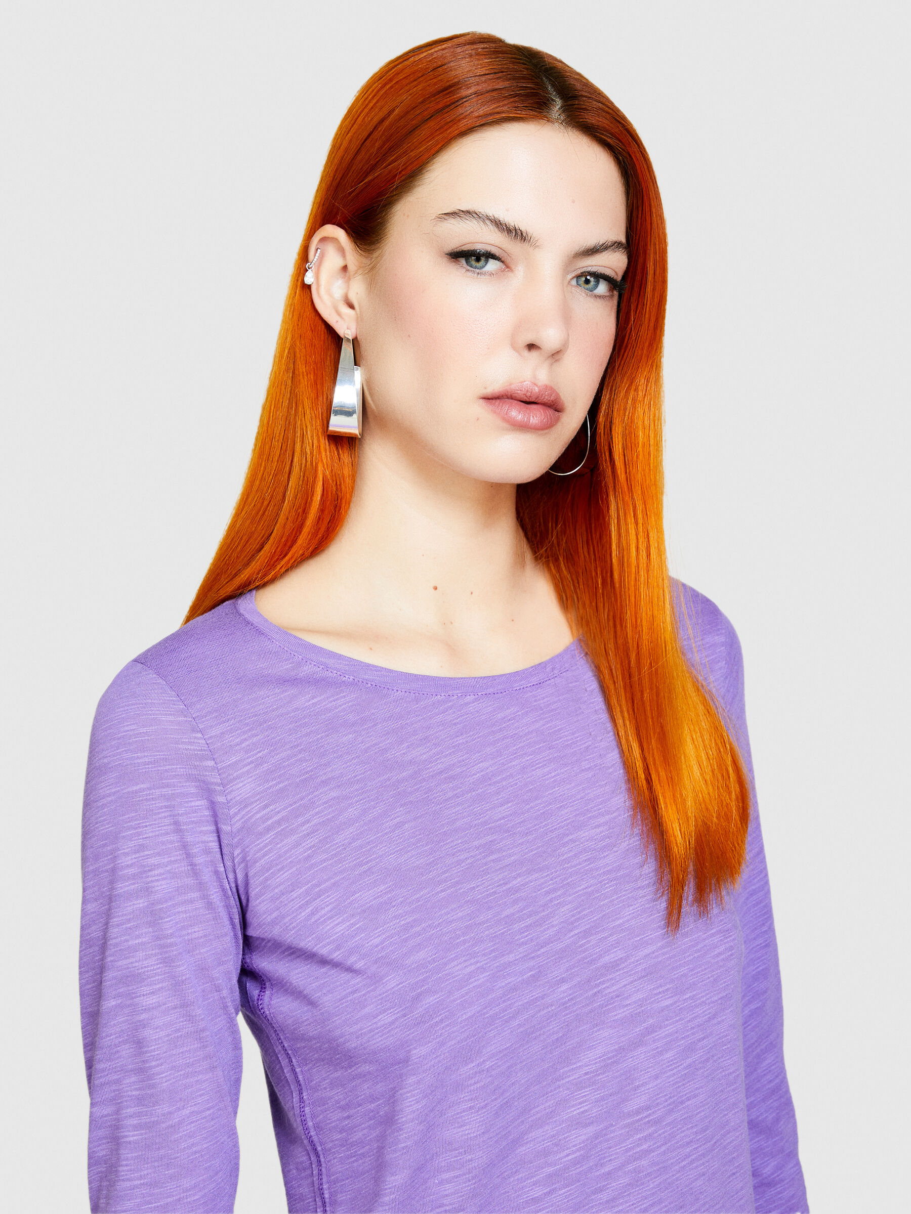 T shirt tinta unita donna top