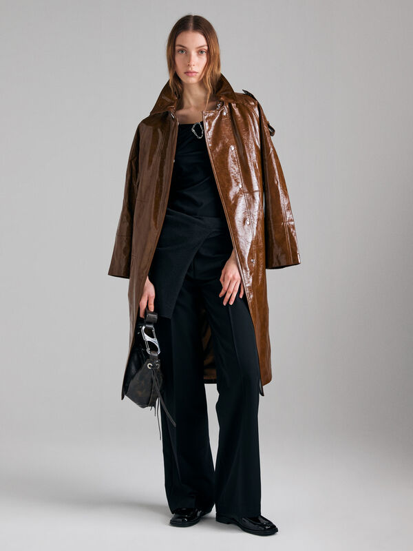 Maglietta off shoulder con anello sliver - t-shirt a manica lunga da donna | Sisley