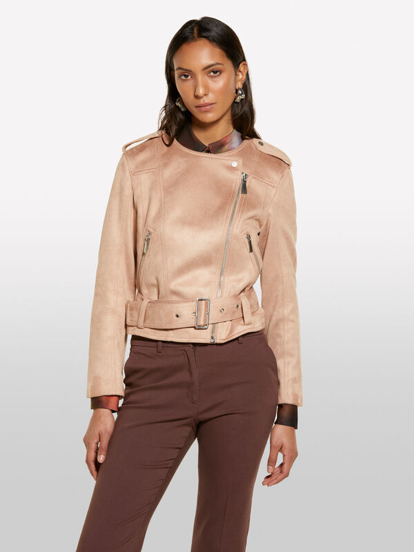 Biker rosa boxy fit - giacche e giubbotti da donna | Sisley