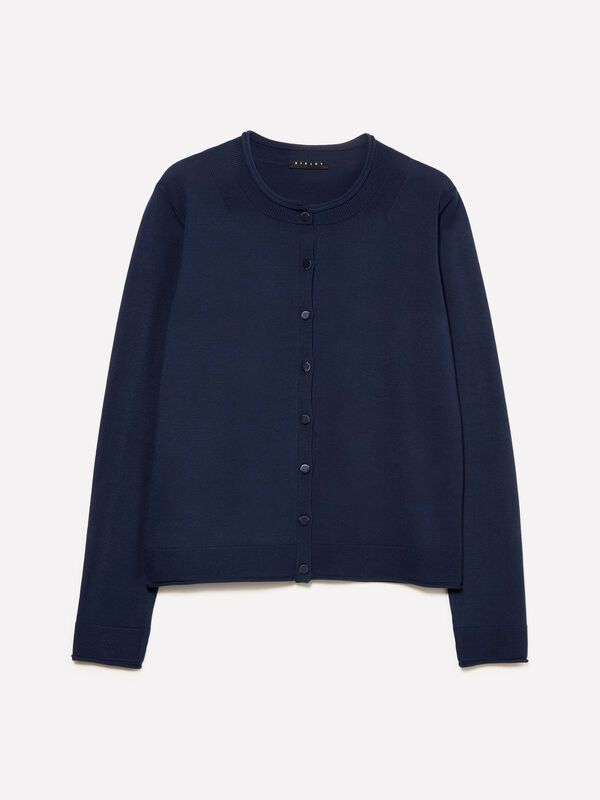 Cardigan regular fit blu marino - cardigan da donna | Sisley