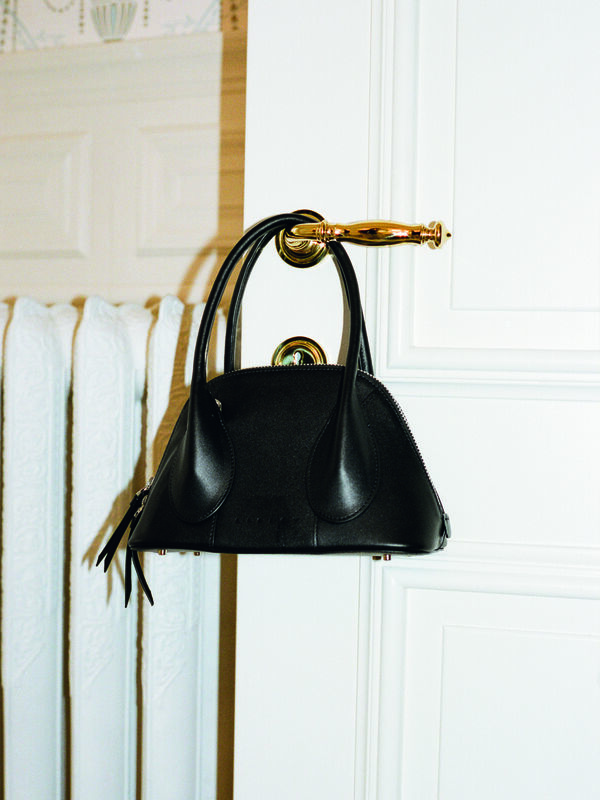 Borsa nera in pelle con tracolla - borse a tracolla e a spalla da donna | Sisley
