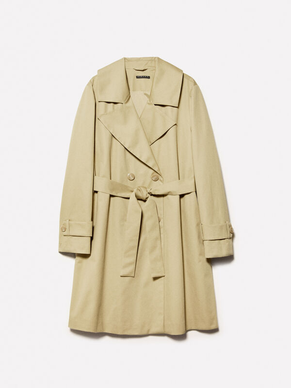 Trench verde militare - trench e impermeabili da donna | Sisley