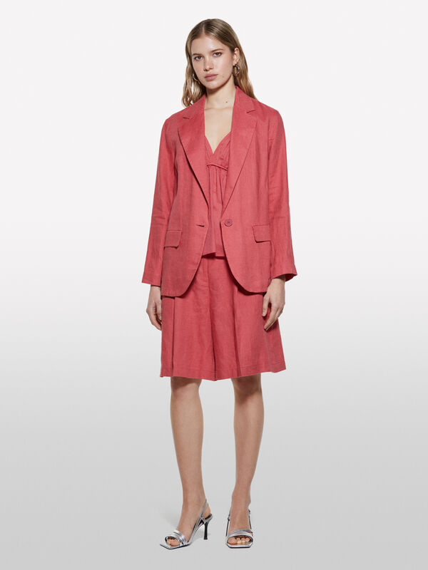 Bermuda fard in 100% lino - pantaloni shorts da donna | Sisley