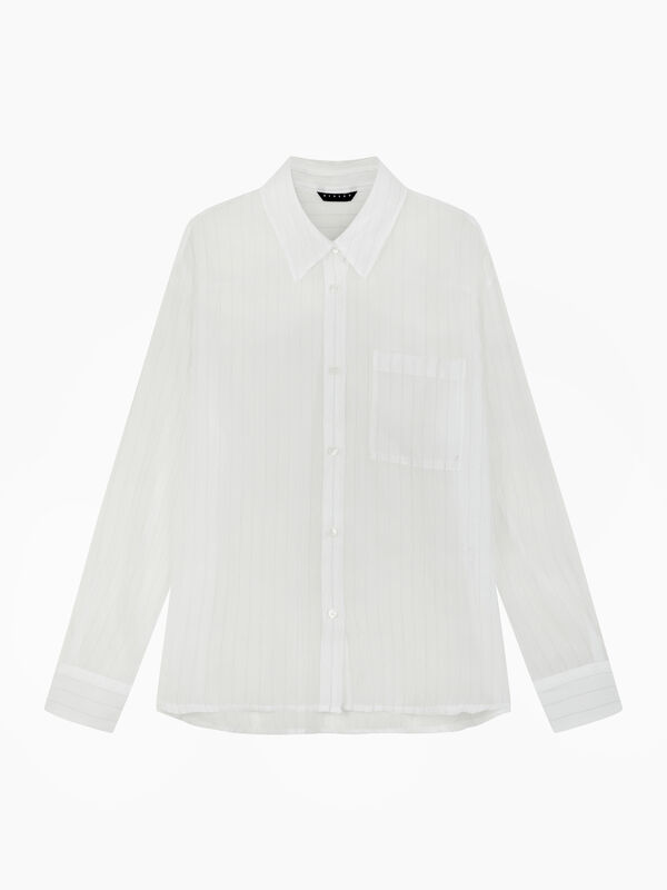 Camicia bianca semi trasparente - sisley k camicie | Sisley K