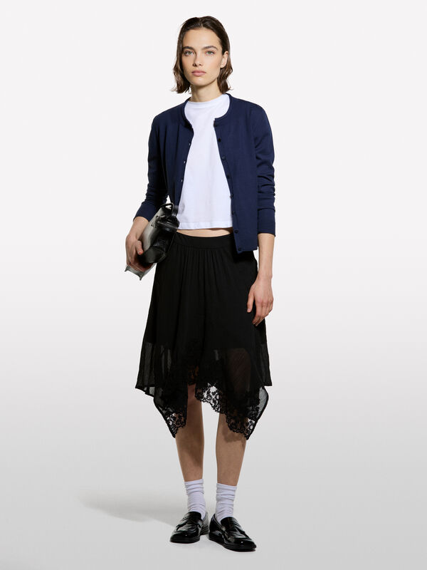 Cardigan regular fit blu marino - cardigan da donna | Sisley