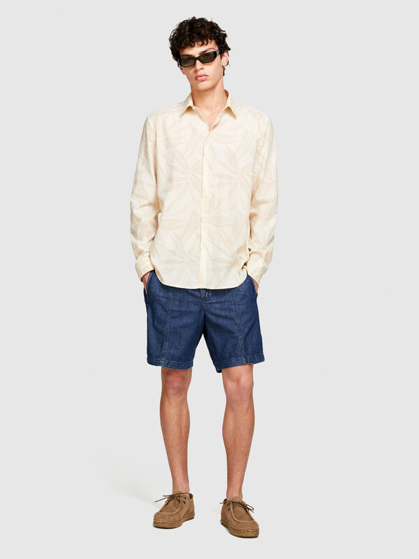 Bermuda in chambray - jeans shorts da uomo | Sisley