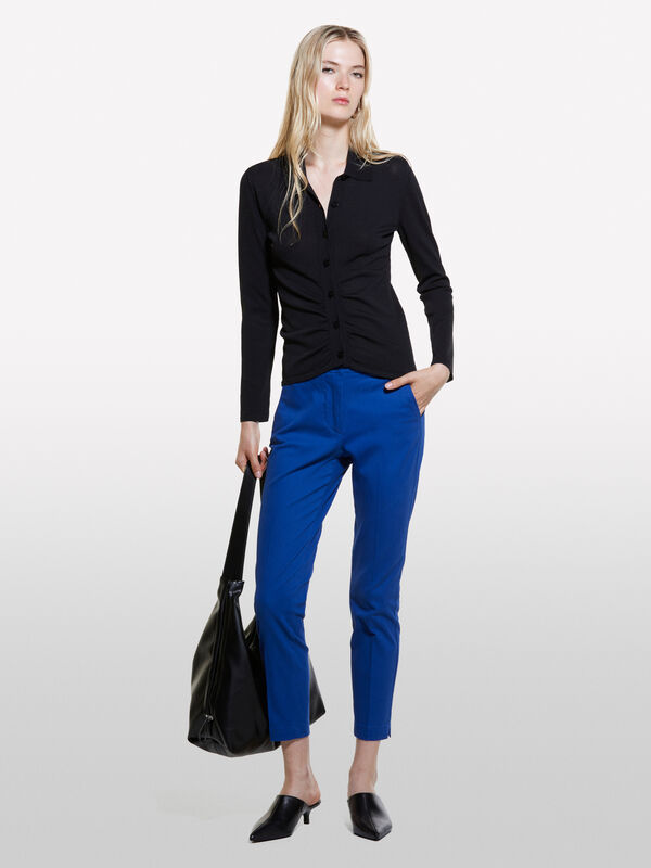 Chino slim fit blu - pantaloni slim-fit da donna | Sisley