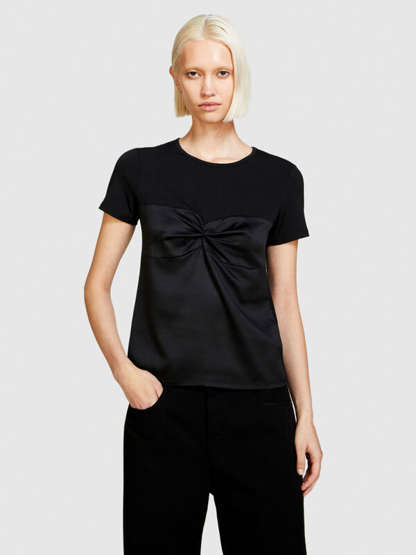 T-shirt con torchon - t-shirt a manica corta da donna | Sisley
