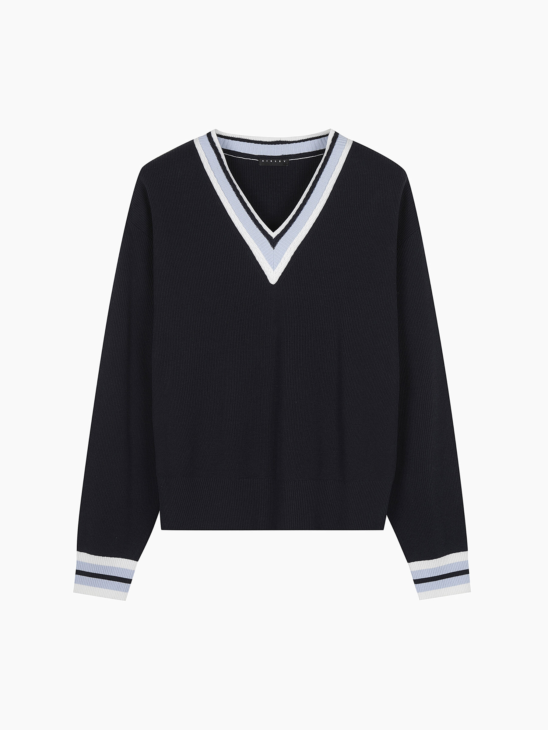 MAGLIA SCOLLO V M/L Donna image number null