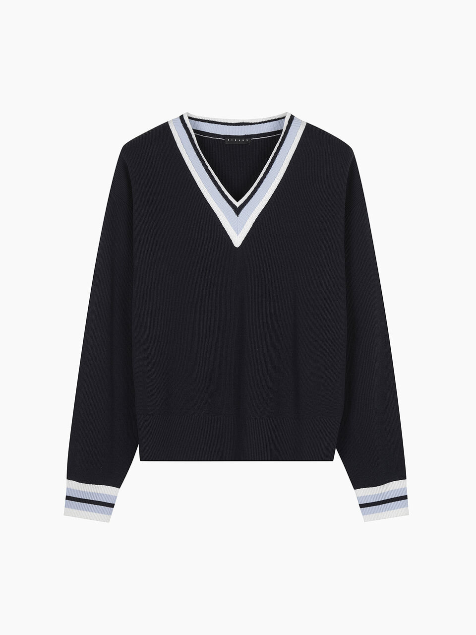 MAGLIA SCOLLO V M/L Donna image number null