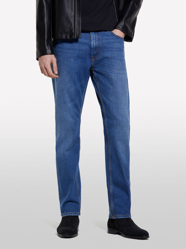 Jeans Style 75 regular fit blu - jeans regular da uomo | Sisley