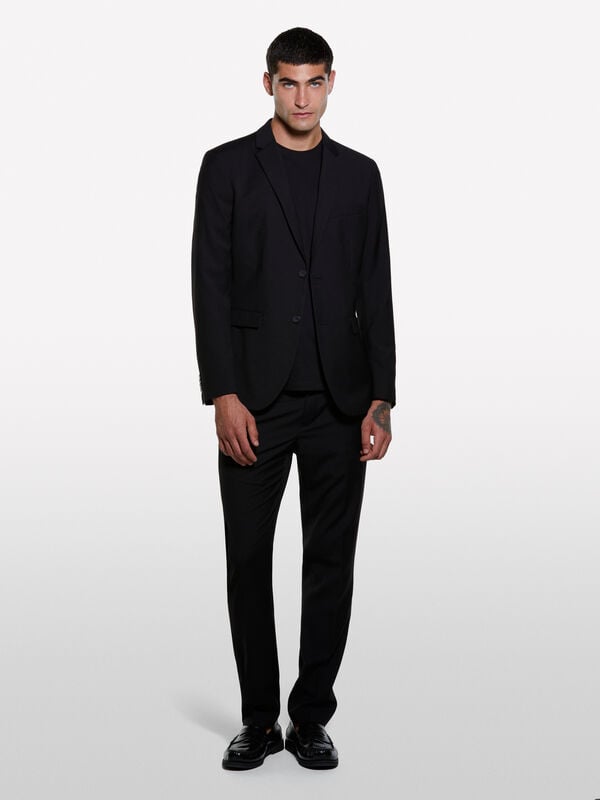 Blazer sartoriale nero Blazer sartoriale nero - blazer da uomo | Sisley