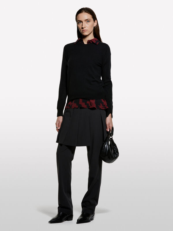 Maglia girocollo nero - maglie girocollo da donna | Sisley