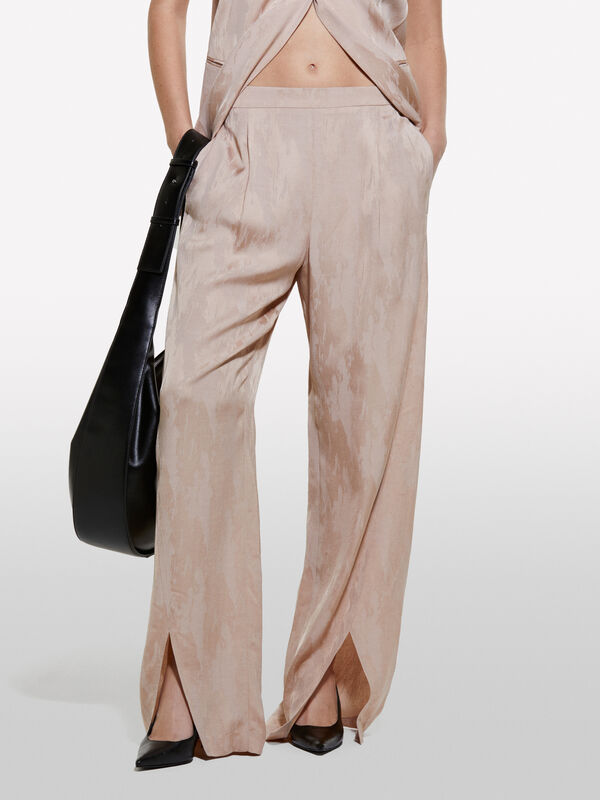 Pantaloni con spacchi - pantaloni palazzo da donna | Sisley