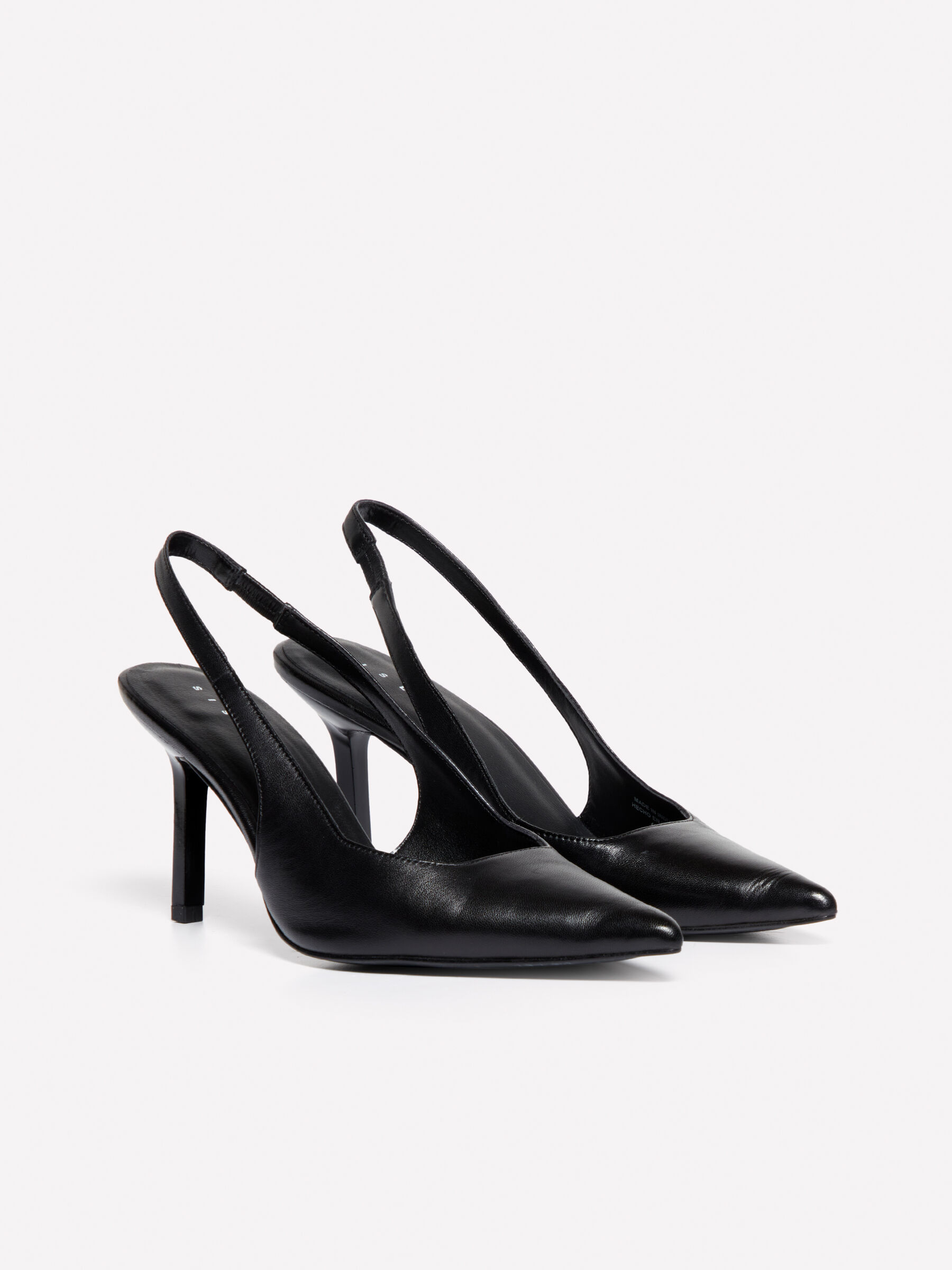 Slingback nere in pelle Nero Sisley