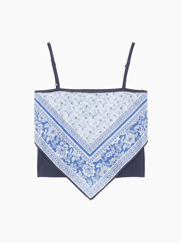 Top foulard blu - sisley k top | Sisley K