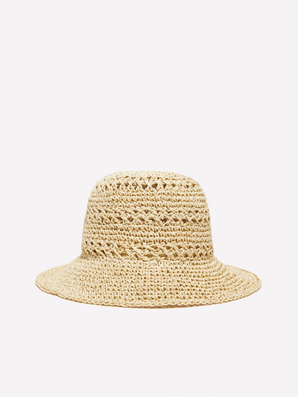 Cloche beige effetto crochet - cappelli da donna | Sisley