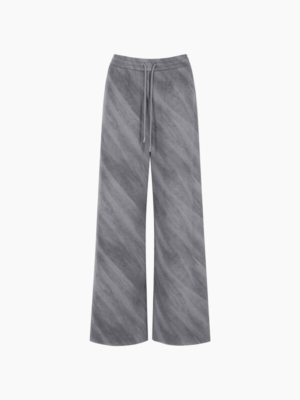 Pantaloni grigio melange sporty chic - sisley k pantaloni regular | Sisley K