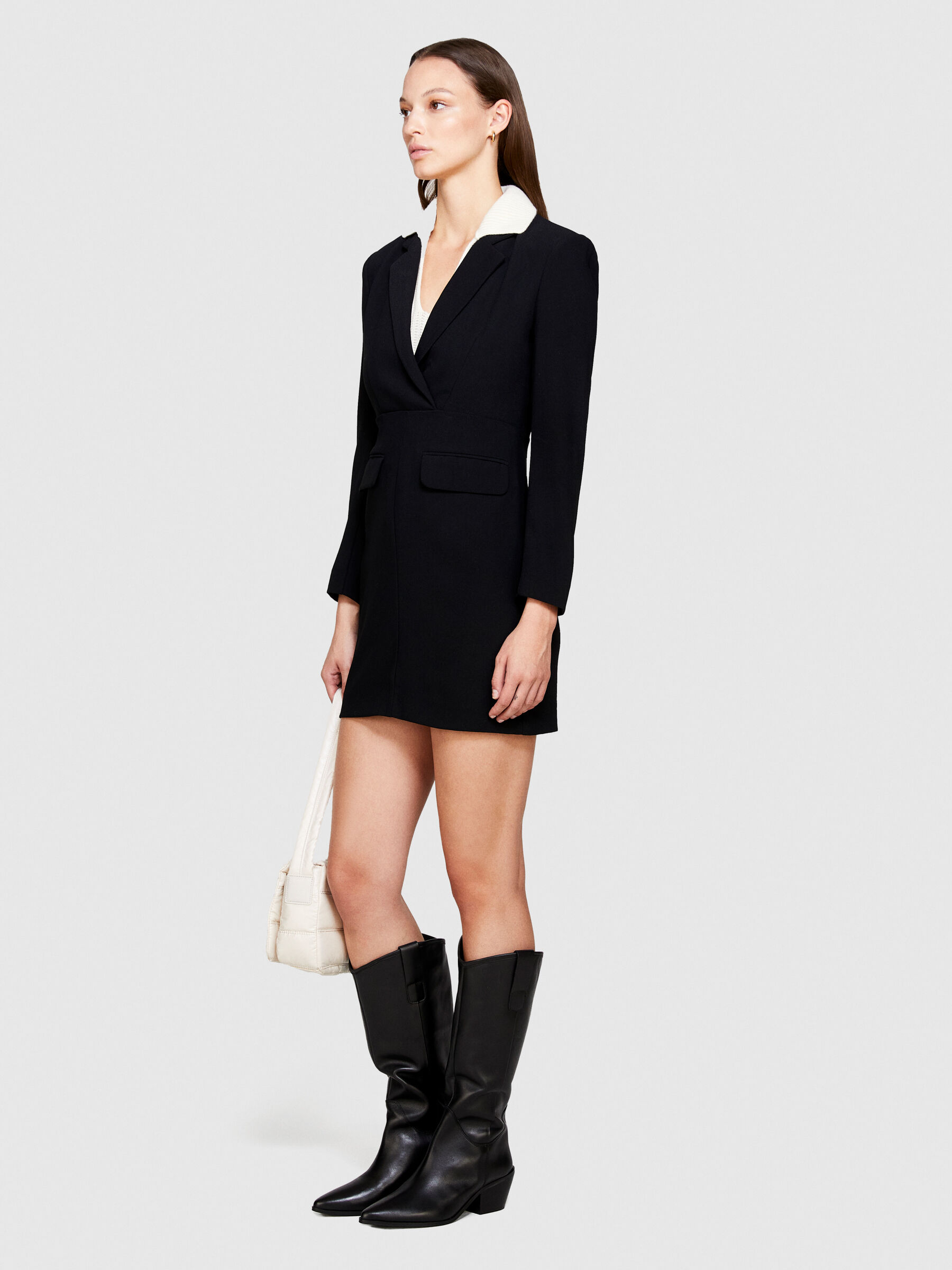 Vestito blazer corto Nero Donna Sisley