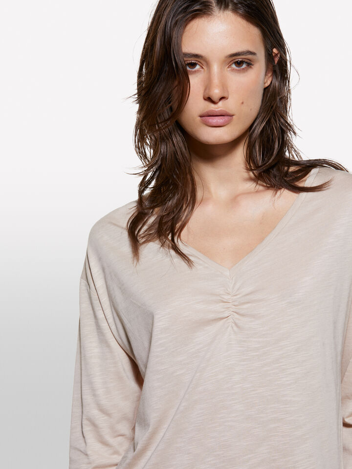 T-SHIRT SCOLLO 'V' Donna