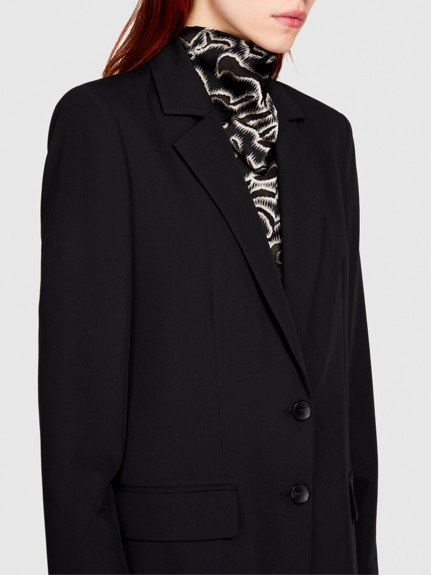 Blazer monopetto Nero Donna Sisley