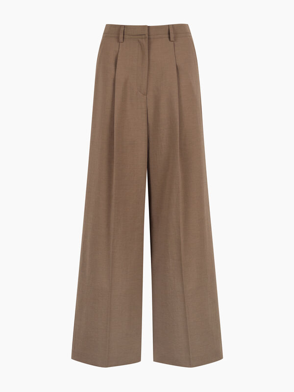 Pantaloni flare fit marroni  - sisley k pantaloni flare | Sisley K