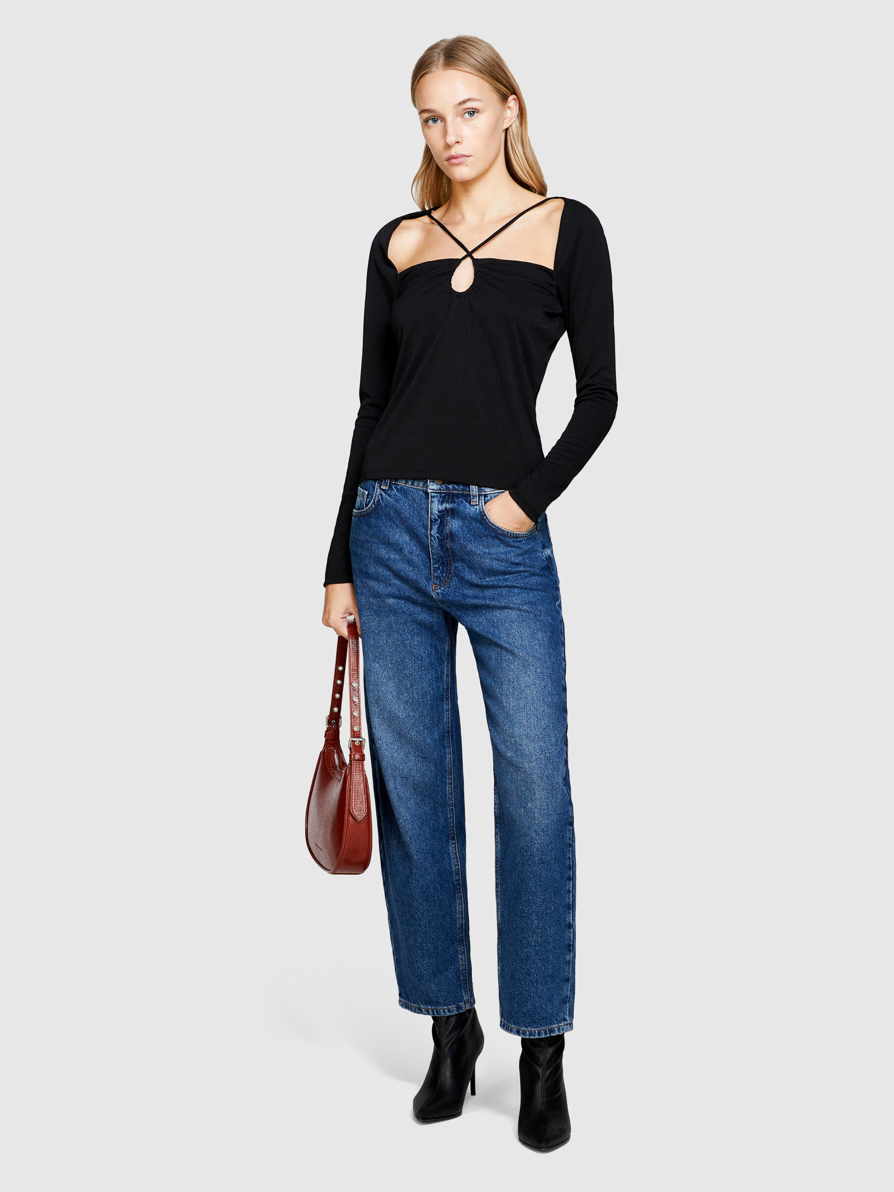 Jeans Biarritz regular fit Blu Scuro Donna Sisley
