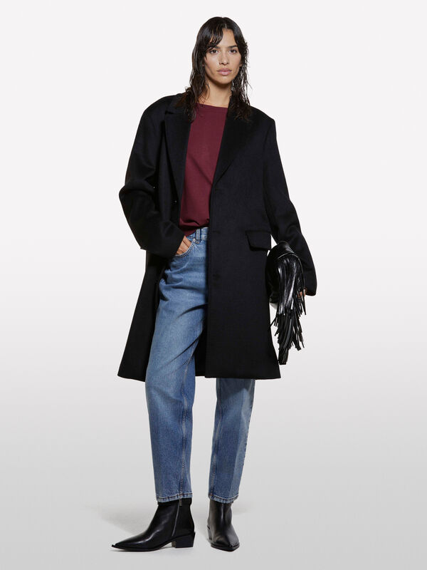 Maglia bordeaux con scollo a barca - maglie scollo a barchetta da donna | Sisley