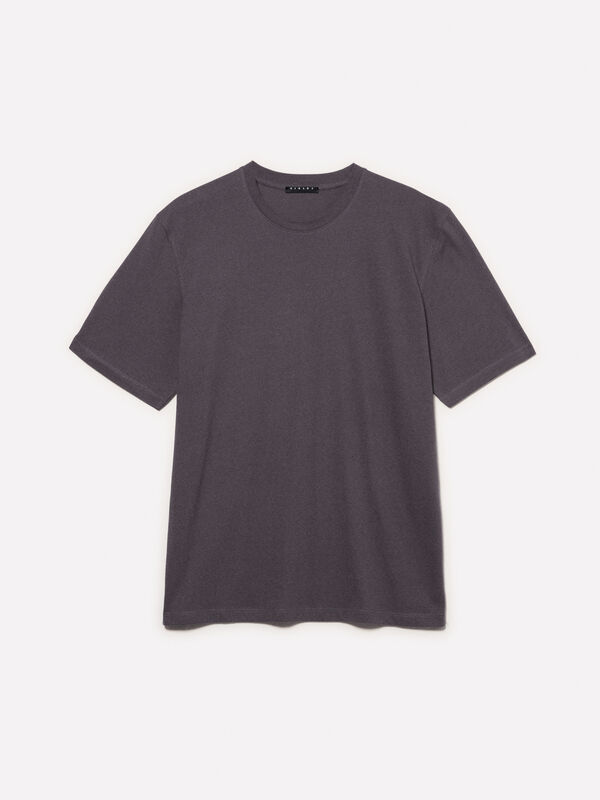 T-shirt a maniche corte regular fit grigio scuro T-shirt a maniche corte regular fit grigio scuro - t-shirt a manica corta da uomo | Sisley