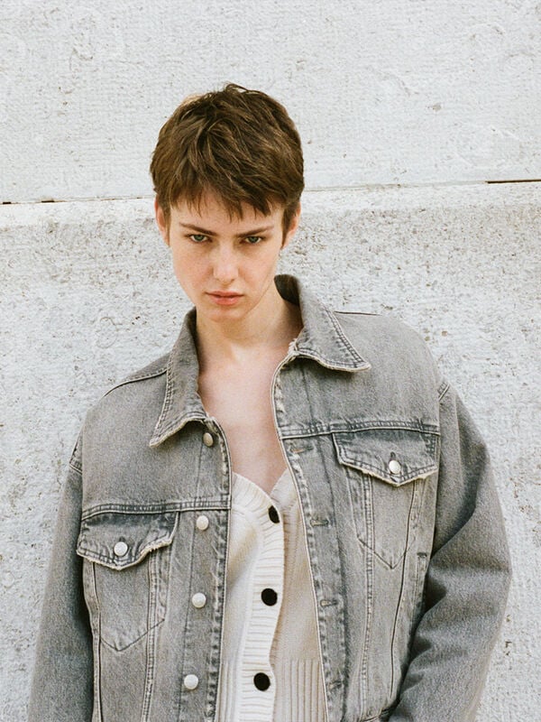 Giubbotto di jeans imbottito - giacche e giubbotti da donna | Sisley