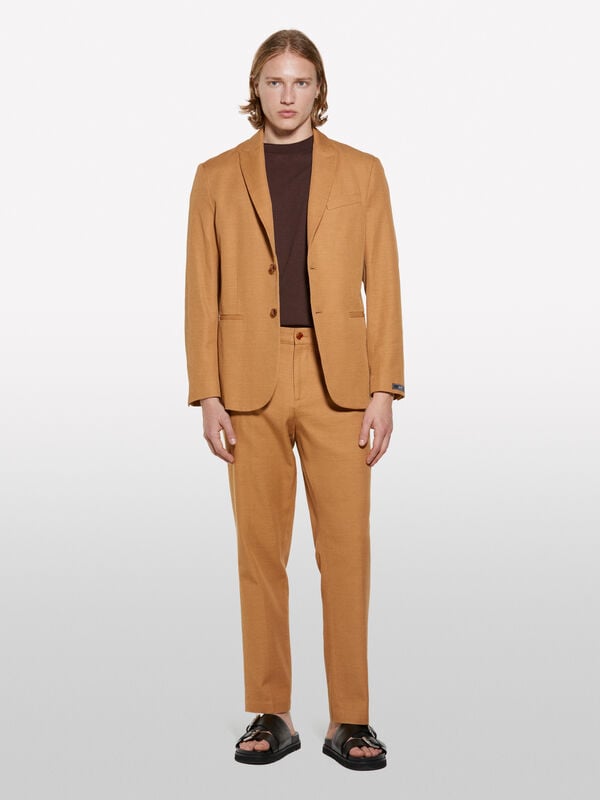 Blazer monopetto cammello Blazer monopetto cammello - blazer da uomo | Sisley
