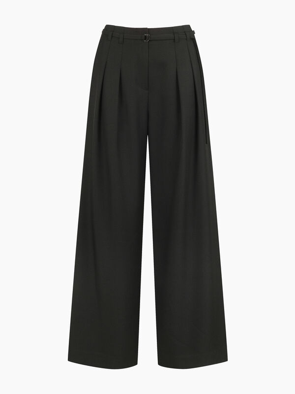 Pantaloni a vita alta con cintura - sisley k pantaloni a vita alta | Sisley K