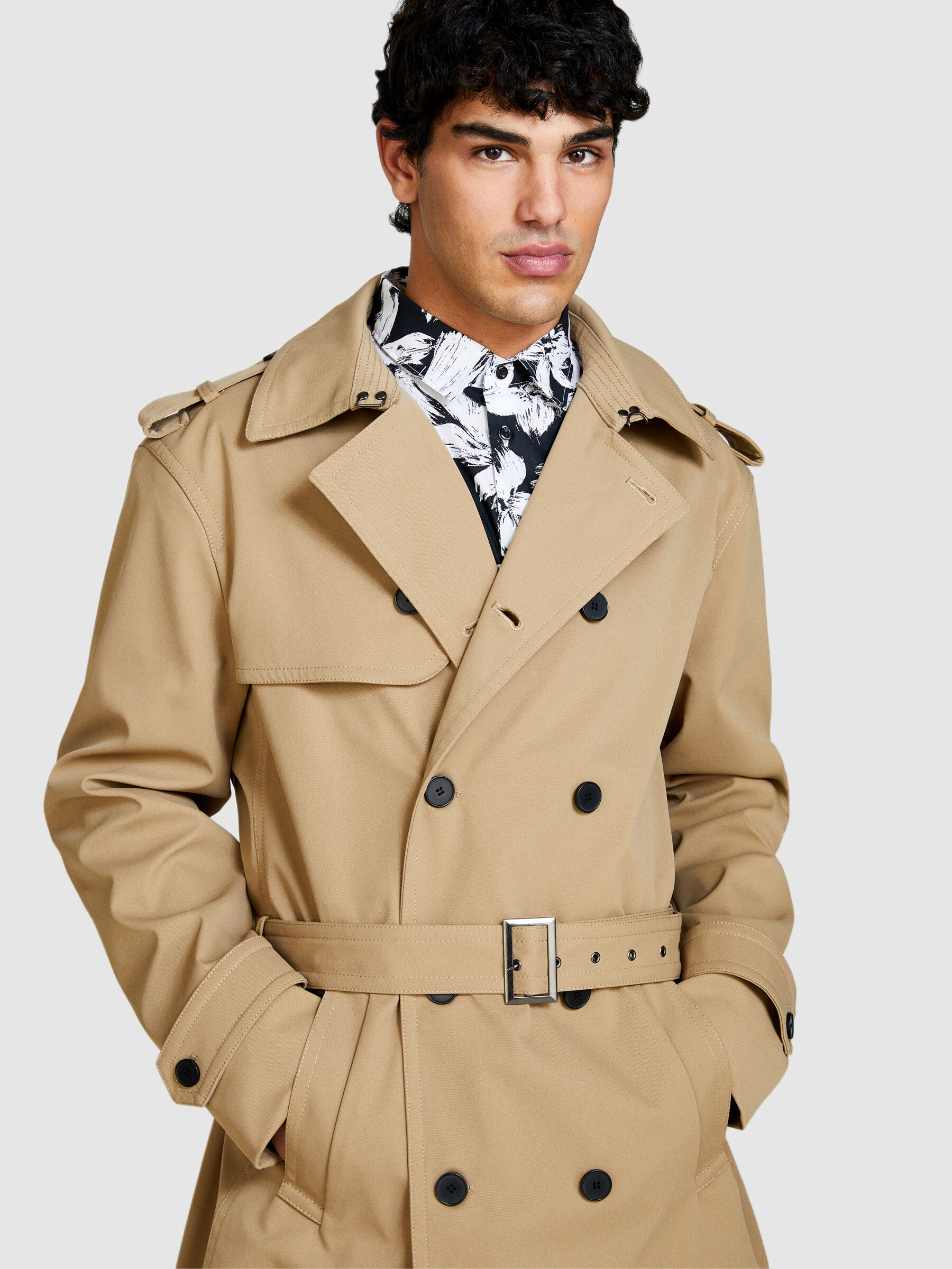 Trench sisley on sale uomo