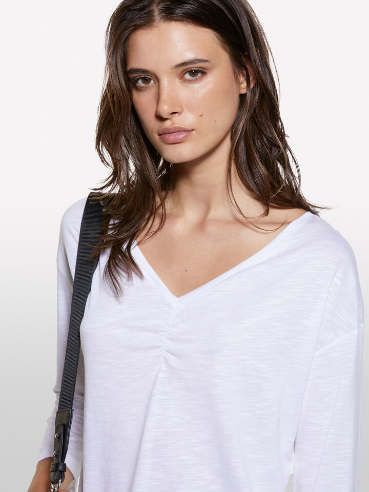 T-SHIRT SCOLLO 'V' Donna