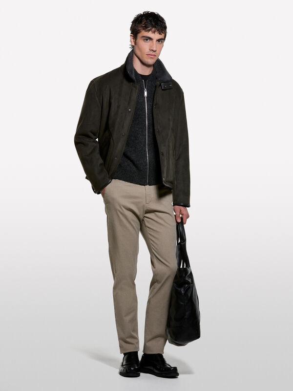 Cardigan boucl&eacute; con zip - cardigan da uomo | Sisley