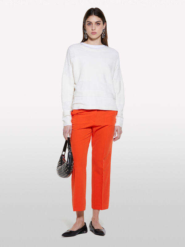 Pantaloni flare fit rossi - pantaloni flare da donna | Sisley