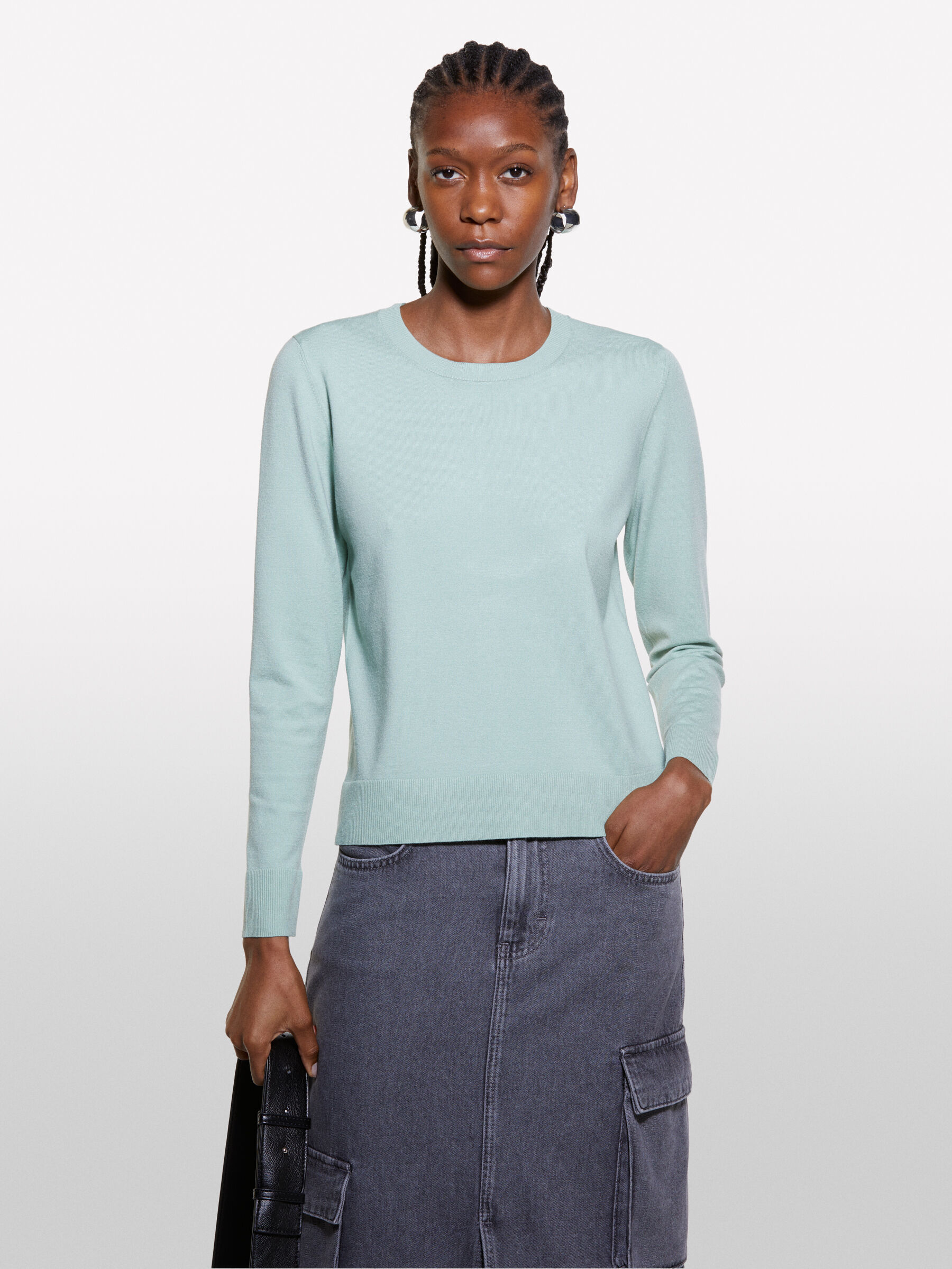 Maglia girocollo donna shop