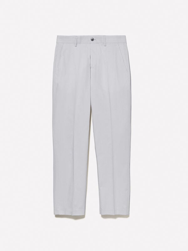 Pantaloni bianco panna slim comfort fit Pantaloni bianco panna slim comfort fit - pantaloni slim da uomo | Sisley