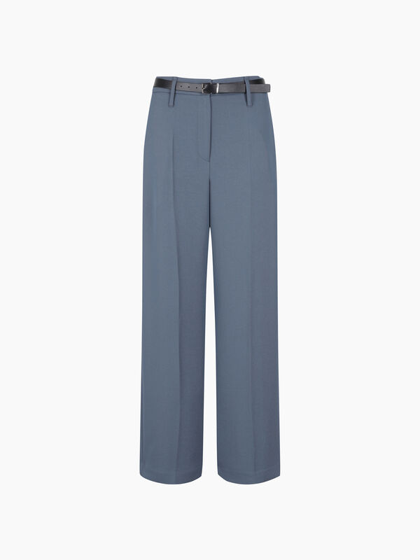 Pantaloni blu chiaro a vita bassa con cinturina - sisley k pantaloni regular | Sisley K
