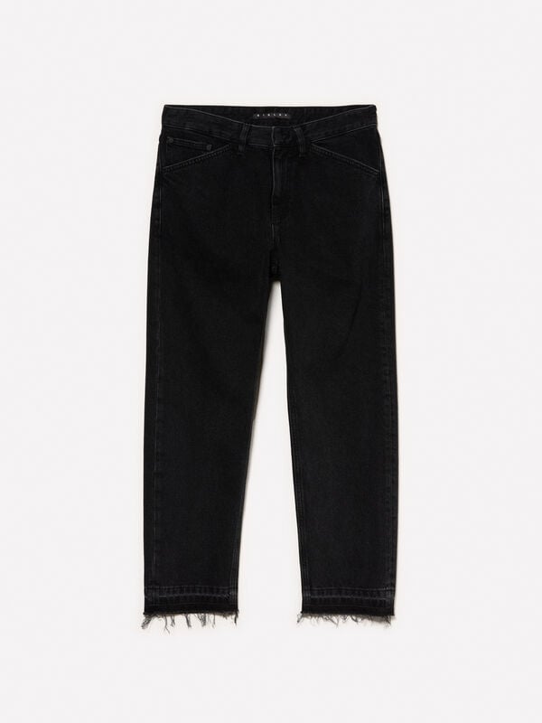Jeans regular fit nero con tasconi Jeans regular fit nero con tasconi - jeans regular da uomo | Sisley