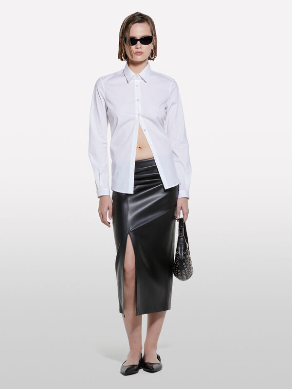  Longuette con spacco - gonne midi, longuette donna | Sisley
