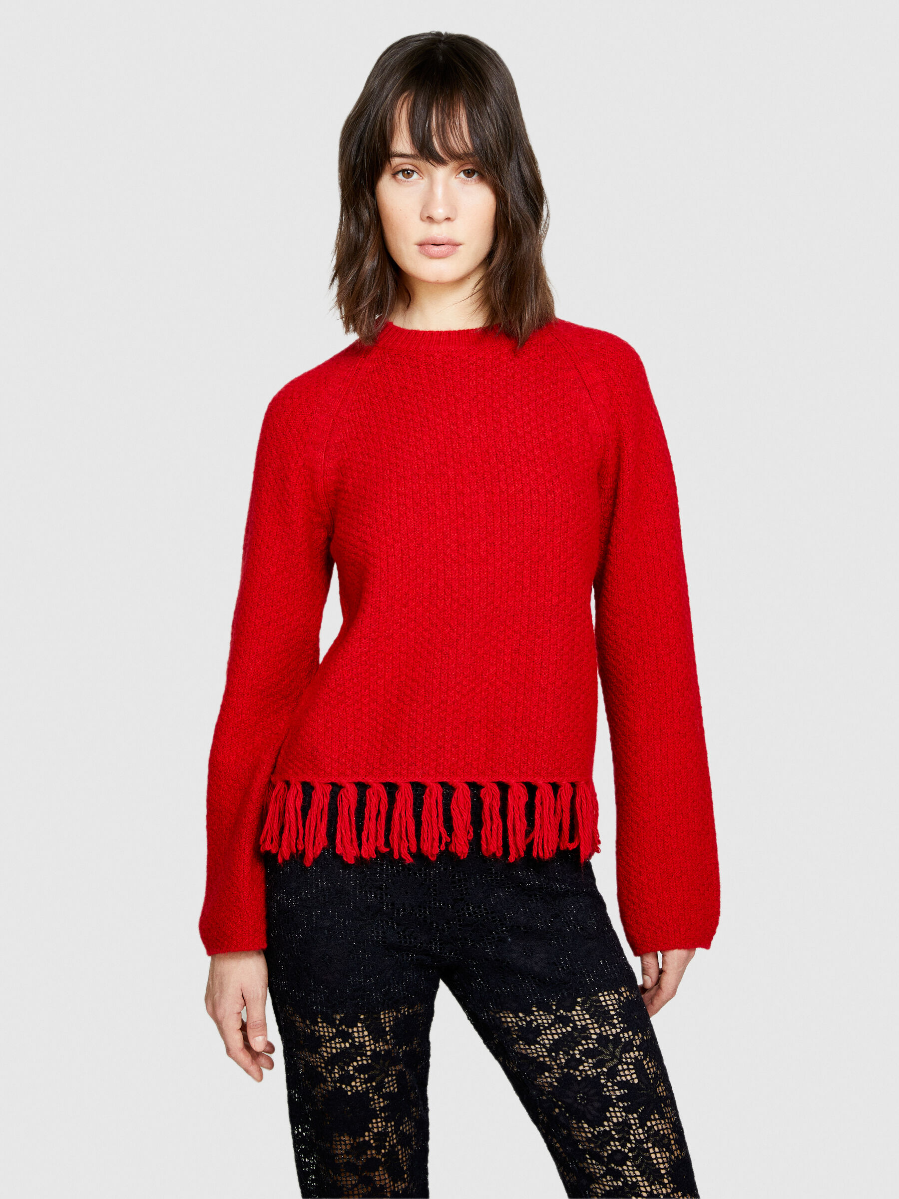 Maglia con discount frange