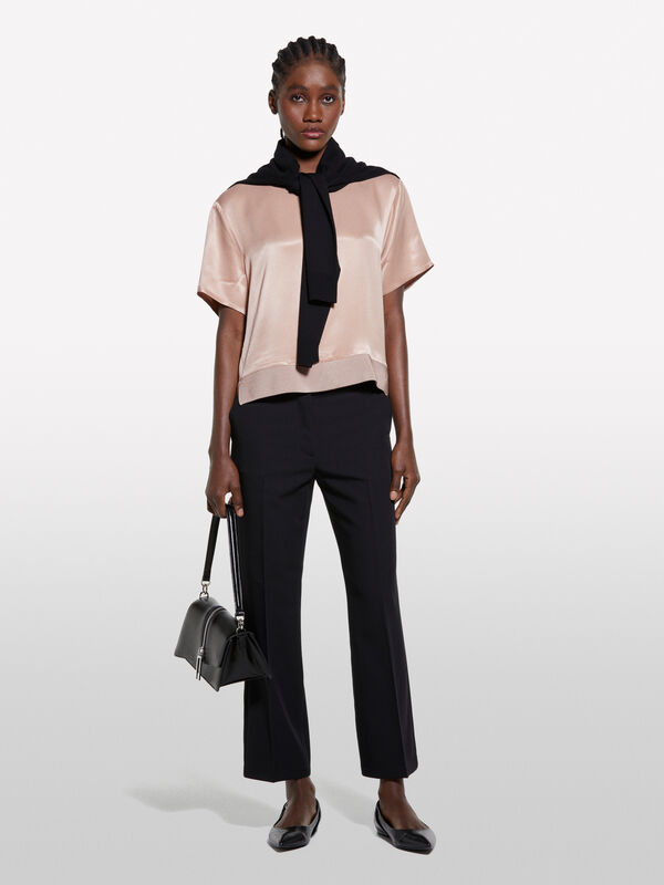 Pantaloni flare fit neri - pantaloni flare da donna | Sisley