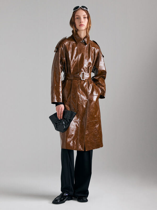 Trench verniciato - trench e impermeabili da donna | Sisley