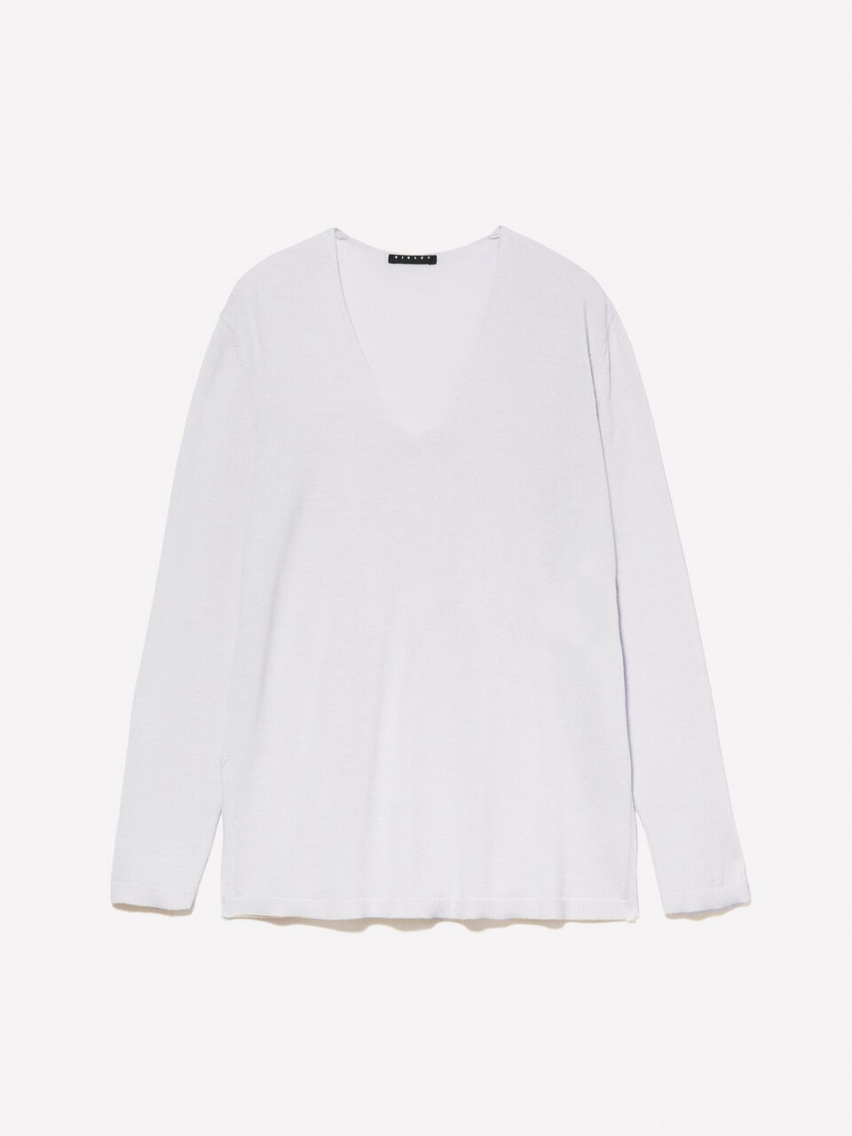 MAGLIA SCOLLO V M/L Donna image number null