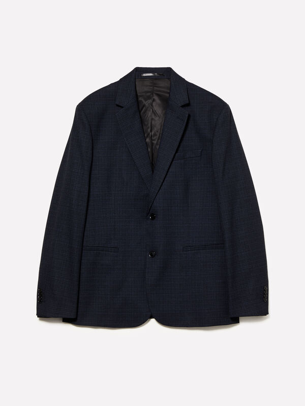 Blazer slim comfort fit blu scuro - blazer da uomo | Sisley