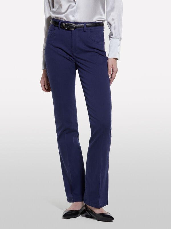 Pantaloni flare fit blu scuro - pantaloni flare da donna | Sisley