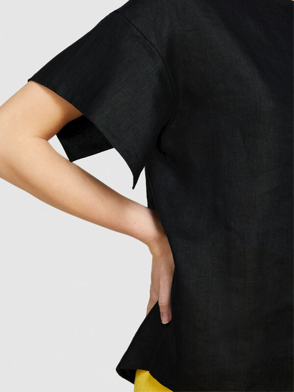 Blusa 100% lino - bluse da donna | Sisley