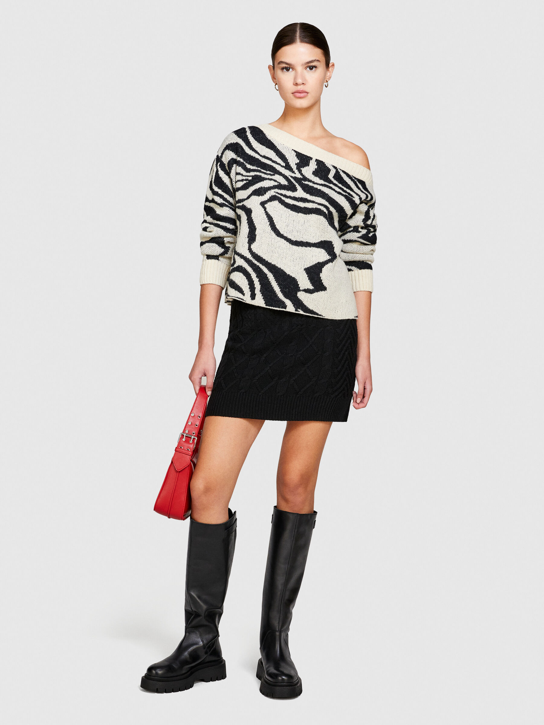 Minigonna cheap in maglia